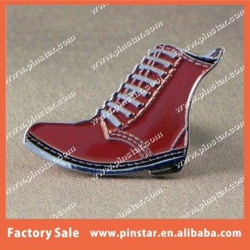 Customized High Quality Mod Enamel Boots Shape Pin Badge Manufacturer China