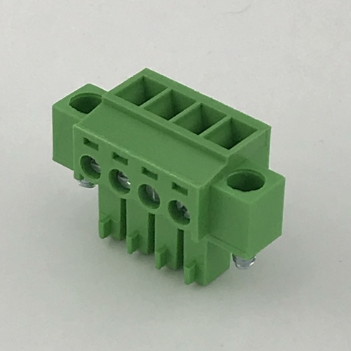 3.5MM pitch locking screws Female pluggable terminal block