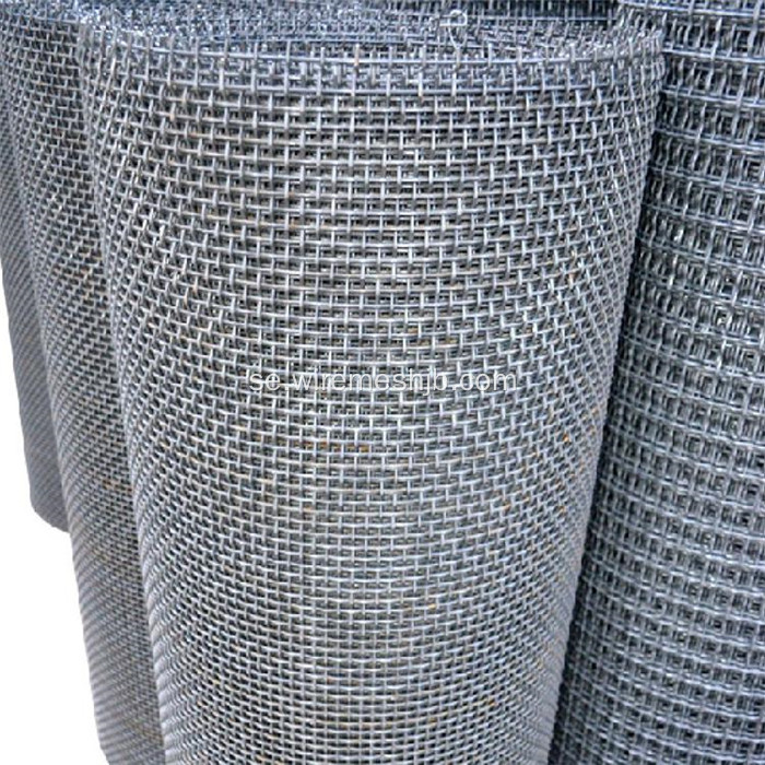 Rostfritt stål Crimped Wire Mesh För Basket