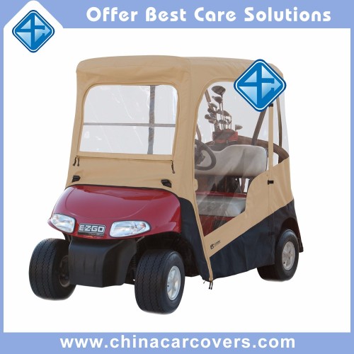 Outdoor weather protection golf cart enclosure covers