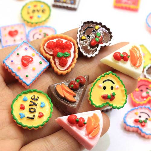 Resina Torte colorate Artigianato Flatback Cabochon Decorazioni per scrapbooking Fit Fermagli per capelli Abbellimenti Perline Fai da te