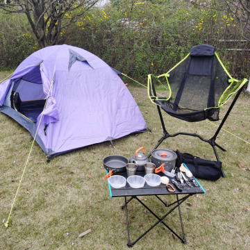 WinPolar 2-Person Outdoor Camping Backpacking Cookware Mess Kit