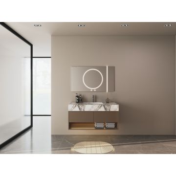 Изысканный блок хранения ванной комнаты из нержавеющей стали