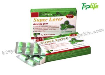 Super Lover Chewing Gums Of Male Enhancement Herbs With Vitamin For Sex Enhancement