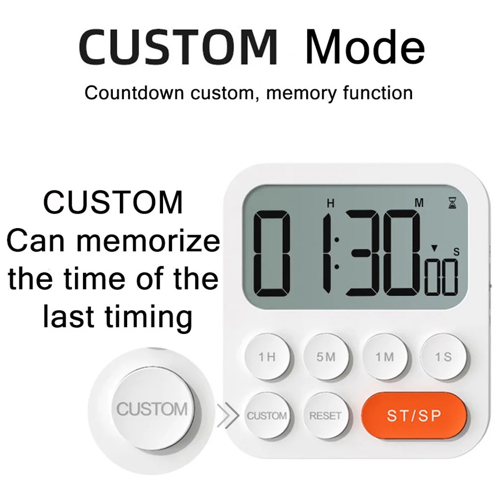  Countdown timer Digital large screen timer Kitchen timer