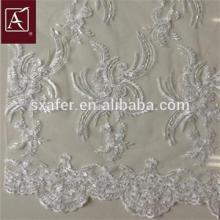embroidered beaded tulle fabric