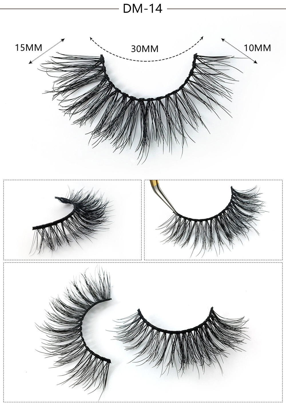 one Pair magnetic false eyelashes with luxurious box