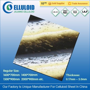 Plastic celluloid sheets for handmade eyeglass frame material