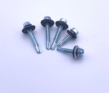 hex washer head self drilling screws with washer