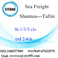 Shantou Port LCL Consolidación a Tallin