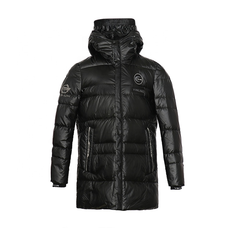 Winter hooded down jackets