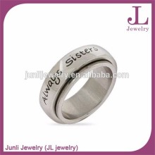 Stainless Steel Spinner Rings Always Sisters Ring