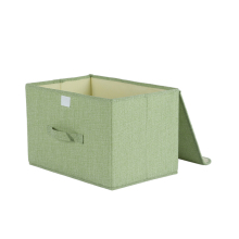 Foldable Nonwoven Fabric Storage Cube Bins with Lid