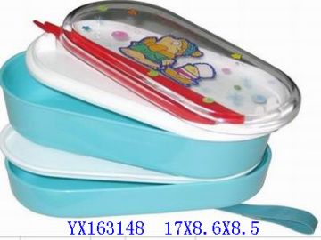 Kids plastic cutlery set,dishware,lunch box.