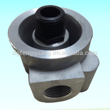 aluminum base of oil filter for screw air compressor fuel filter bases oil filter seat