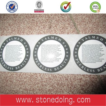 Paper Round Sticker Label