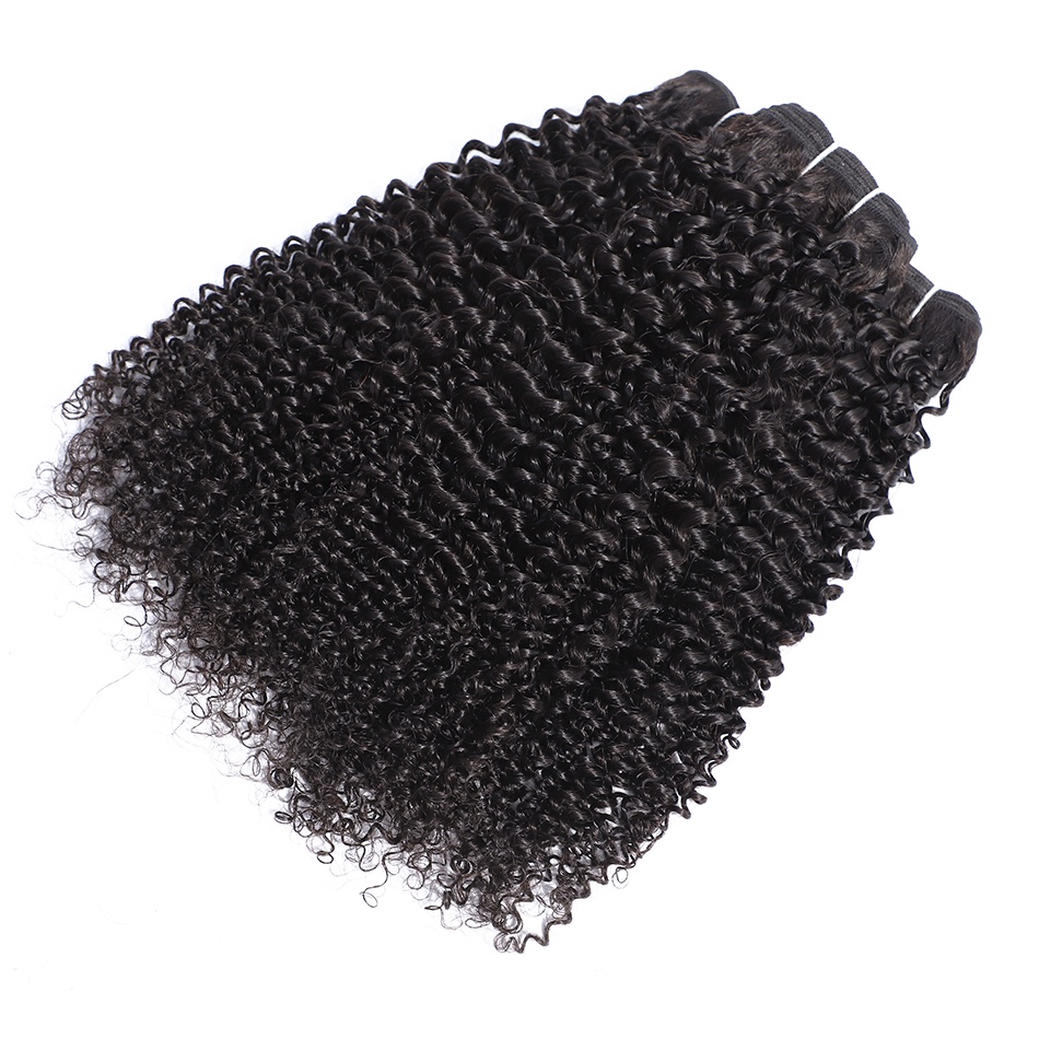Mongolian Kinky Curly Human Hair Bundles High Quality Virgin Hair Extension 1 piece