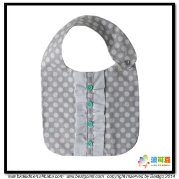 BKD dot printed baby girl bibs