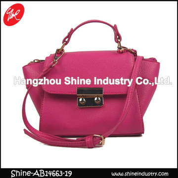 Red PU crossboday bag/lady fashion bag/korea fashion handbags