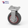 6 ιντσών βαρέως τύπου PU Universal Wheel Fixed Caster