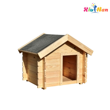 Natural Wooden Outdoor Dog House for Pets