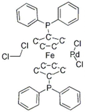 1,1'-Bis(diphenylphosphino)ferrocene-palladium(II)dichloride dichloromethane complex CAS 95464-05-4