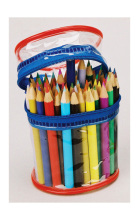 round color short pencil packing in PVC bag