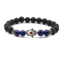 Gemstone Evil eye volcano Lava Bracelet