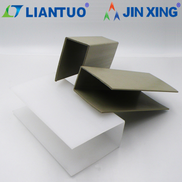 White PP Any Color Square Plastic Profile