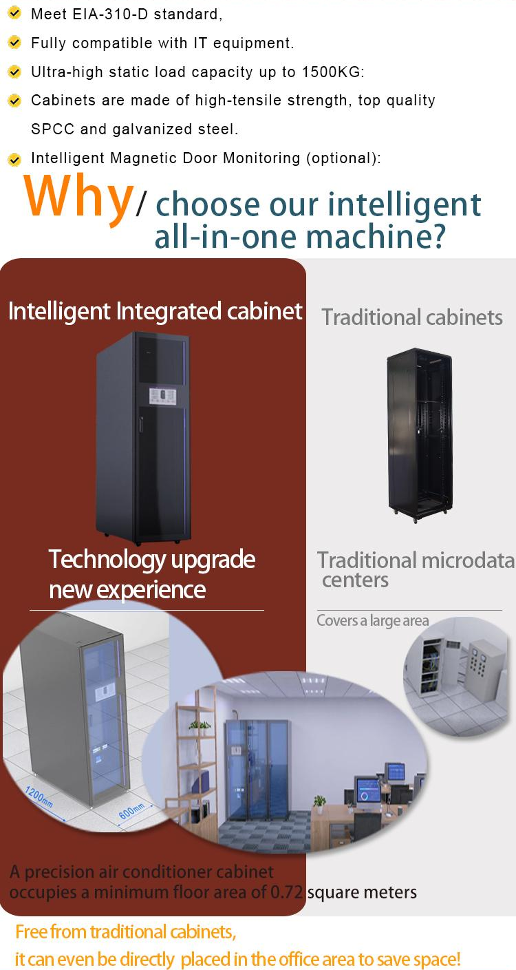 Modular Data Center Server Rack Cabinet With 42u Cooling System And Air ...