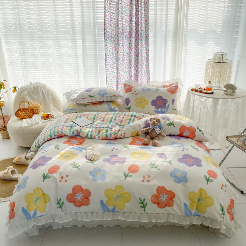 Printing Flowers Chinese Style Bedding Set 11 Jpg