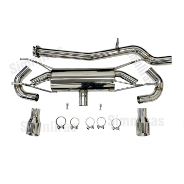 RX-8 1.3L Dual Muffler Tip Racing Catback Exhaust System For 04-08 Mazda