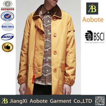 2015 New Style Man's Long Yellow Fireman Jacket