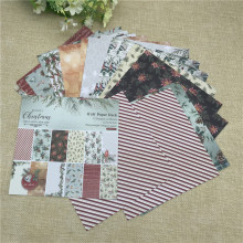 24 sheet 6"X6"Oh Happy new year with flowers of the flower patterned paper Scrapbooking paper pack handmade craft paper craft