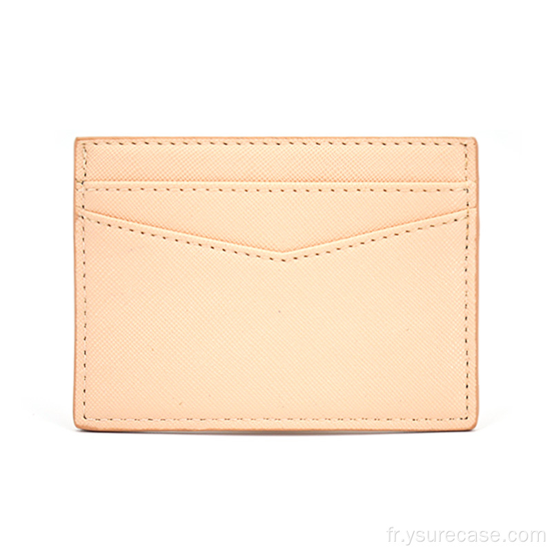 YSURE Porte-cartes en cuir personnalisé Credit Unisexe