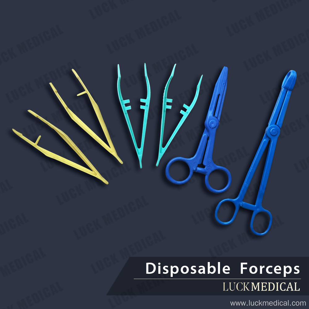 Disposable Medical Tweezers Surgical Plastic Forceps