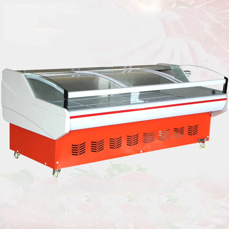 high quality supermarket open top display meat hanging freezer for shop meat display fridge red bull fridge