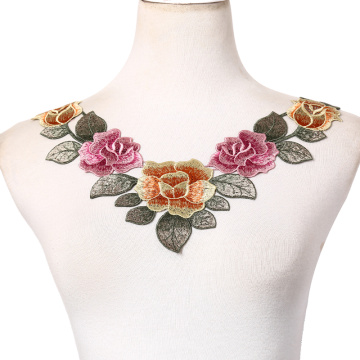 Fleur Floral Dentelle Broderie Applique Couture