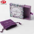 Purple Paper Necklace Slide Gift Box