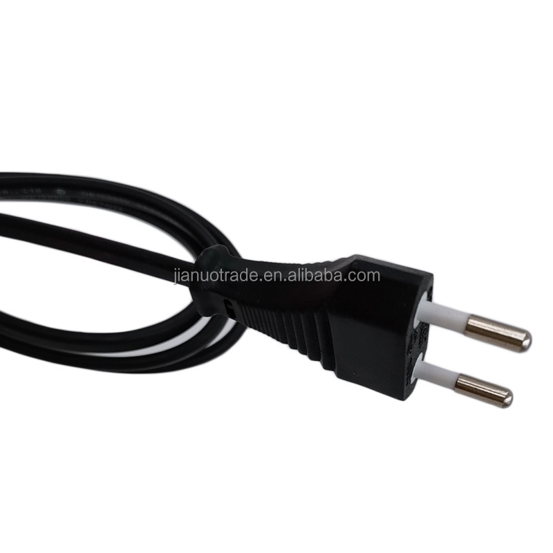 H05Z1Z1H2-F Flat Cable EU 2 Pin Plug LSZH Power Cord