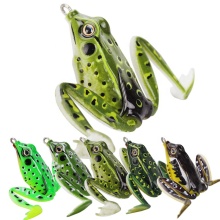 Wholesale soft plastic fishing frog lure topwater for fish