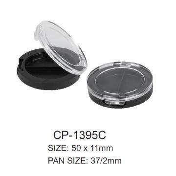 Plastic Round Cosmetic Powder Case