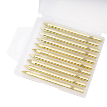 10pcs 6mm Round Shank Glass Ceramic Tile Marble Drill Bits