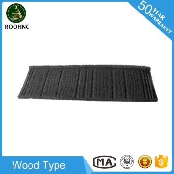 Cheap Wood red color metal roof tile,aluminium roof tile for house roof