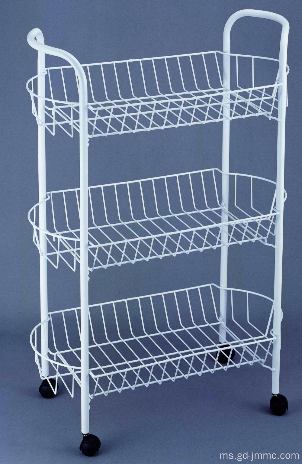 3 Tier Storage Cart Dengan Roda