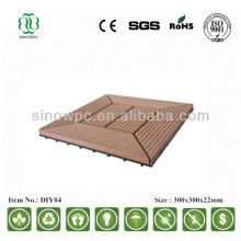 WPC outdoor waterproof interlocking decking tile