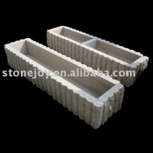 Outdoor Rectangular Stone Planter