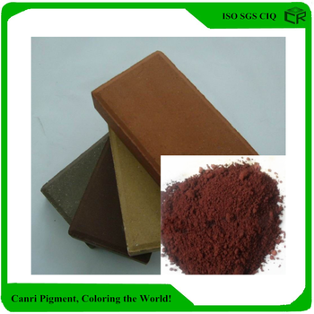 Inorganic color Iron oxide brown pigments Coloring agents for pavement blocks