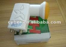 4 output hd lnb/twin lnb super hd SR-6604 mini 4-output LNB for Satellite dish tv lnb hd