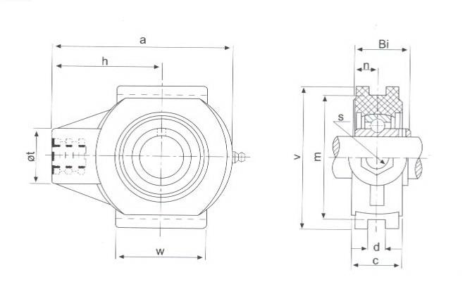 Thermoplastic Housing Bearings TP-SUCWT2000 Series